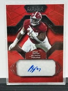 byron young rookie auto card 2022 wild card football auto mania - Picture 1 of 2