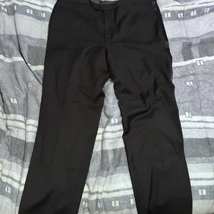 Lauren Ralph Lauren Men's Black Solid Stripe Tuxedo Suit Pants NWT Size 40x32 - Picture 1 of 8