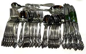 Oneida Wordsworth Service für 8 OCQ Edelstahl Besteck Set sehr schön!! - Bild 1 von 8