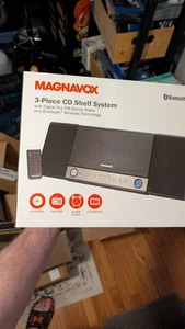 Magnavox 3-Piece CD Shelf System w/ Digital PPL FM Stereo Radio & Bluetooth - Picture 1 of 2