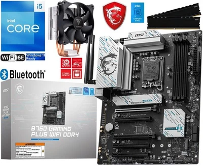 PC Aufrüstkit Intel Core i5-12600K bis 64GB DDR4 mit MSI B760 Gaming Plus WIFI - Bild 1 von 4