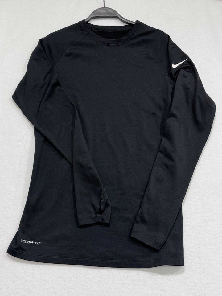 Nike Pro Combat Mujer Grande Ajustado Manga Larga Dri Fit Negro Forrado de Vellón Ajustado Foto 1 de 4