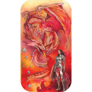 2025 Le Grand Mint Mood Anger 2 oz 9999 Silver Colorized Bar Mintage 222 - Picture 1 of 2