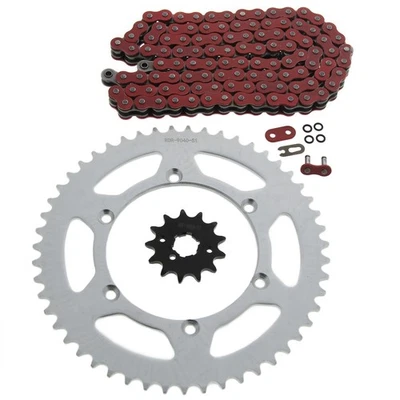 1997-2002 Kawasaki KLX300 300 anel O vermelho corrente e roda dentada 13/51 110L - Imagem 1 de 4