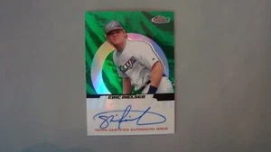2005 Topps Finest Refractor Green Eric Nielsen /199 Autograph Toronto Blue Jays - Picture 1 of 12