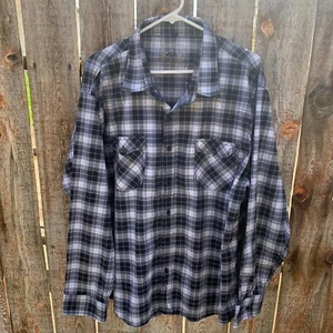 Vercho Stars checkered long sleeve button up Mens XXL - Picture 1 of 9