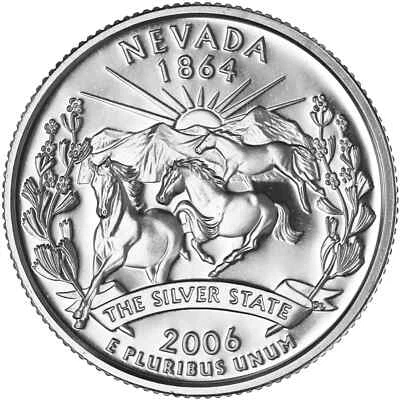 2006-S 25C Nevada DCAM Clad Proof States Quarter from US Proof Set - Image 1 of 2