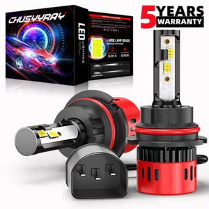 Led Headlight Kit 9007 HB5 6000K White Hi/Lo Bulb for CHRYSLER Cirrus 1995-2000 - Picture 1 of 10