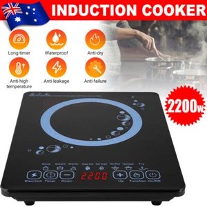 Electric Induction Cooktop Portable Kitchen Cooker Hot Plate Ceramic Cook Top AU - Picture 1 of 12
