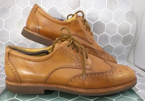 Samuel Hubbard Tipping Point Oxford Shoes Mens 11 M Whisky Brown Leather JL303 - Picture 1 of 13
