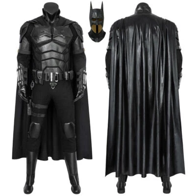 The Batman Outfit Bruce Wayne Set Suit Cosplay Handmade Costume Halloween Party - Image 1 of 4