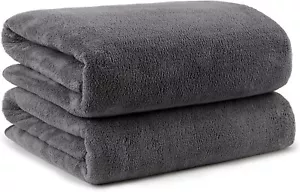 Bath Towels Pack of 2(27'' x 54'') Soft Feel Highly Absorbent Quick Drying - Picture 1 of 8