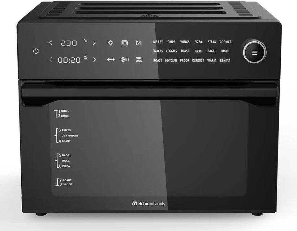 Melchioni BENEDETTA 30L Friggitrice ad Aria - Nera (118340032)