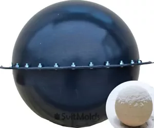 Ball Sphere Mold Concrete Cement Orb Atlas Stone Set 2 pcs 11.8'' Dia P27 - Picture 1 of 8