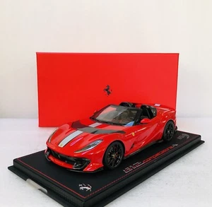 1/18 BBR Ferrari 812 Competizione Aperta Red Corsa 322/silver Stripe Limited 28 - Picture 1 of 24