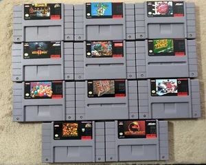 Authentic SNES Super Nintendo Games- *You Pick*(TESTED) -May Include Manual READ - Picture 1 of 46