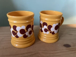 Kult und rar:  2 x 70er Becher , Tassen , Camping, Vintage, EMSA, selten , groß - Picture 1 of 4