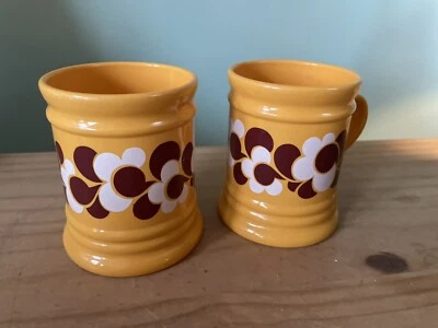 Kult und rar:  2 x 70er Becher , Tassen , Camping, Vintage, EMSA, selten , groß - Image 1 of 4