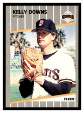 1989 Fleer #326 KELLY DOWNS San Francisco Giants