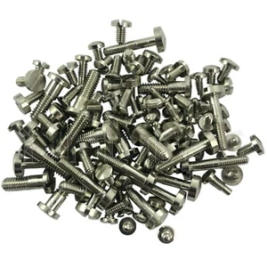 100 Uhrenschrauben gemischte Größe SILBER für Uhrwerke Gehäuse Glocken Ersatzteile/Reparaturen - Bild 1 von 1