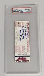 JIM THOME Signed AUTO Opening Day Ticket 4/10/98 WALK OFF HR INSC HOF PSA DNA