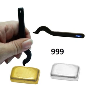 Timbro marcatura metallo prezioso 999 piegato per argento 999 fine o 24K (99,9%) - Foto 1 di 7
