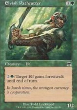 1x Elvish Pathcutter - Foil LP, English MTG Onslaught