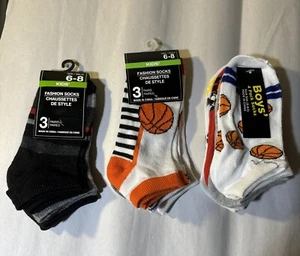 10 Pair of Assorted Boys Socks Size 6-8 NWT - Picture 1 of 2