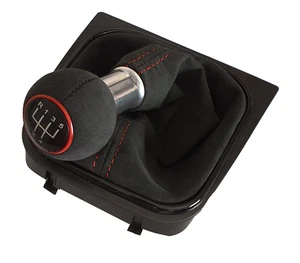 PARA VW GOLF 5 6 GTI EOS SCIROCCO 5 VELOCIDADES ALCANTARA PALANCA DE CAMBIOS BOLSA DE CAMBIOS MARCO  - Imagen 1 de 2