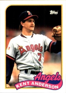 1989 Topps Traded TIFFANY #3T Kent Anderson CALIFORNIA ANGELS