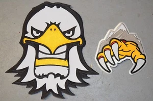 CHOICE of: Adirondack IceHawks UHLThrowback Hockey Jersey Jacket Patch Crest - Picture 1 of 5
