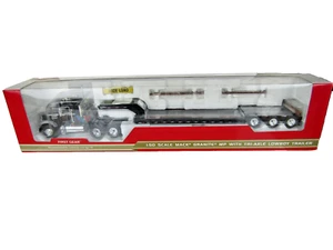 First Gear 1:50 Mack Granite MP mit Tri-Axle Lowboy Trailer. Boxed - Bild 1 von 9