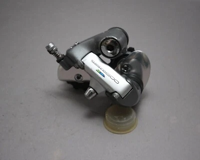 Shimano 600 Tricolor RD 6400 Rear Derailleur 6 Sp Short Original Wheels Ultegra - Bild 1 von 4