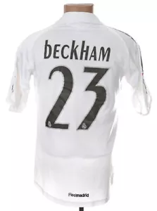 CAMISETA DE FUTBOL LOCAL REAL MADRID ESPAÑA 2005/2006 ADIDAS S #23 BECKHAM - Imagen 1 de 7