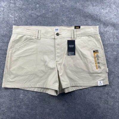Lee Shorts Womens Plus Size 20W Beige Khaki Workwear Carpenter 4" Inseam NEW - Image 1 of 4