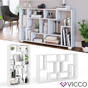 Divisorio Mensola Libreria Scaffale a pavimento 9 scomparti Domus Bianco Vicco - Foto 1 di 8