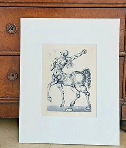 Salvador DALI Original Kupferstich Hölle Nr. 25 (#1063) Der Kentaur Cacus - Bild 1 von 10
