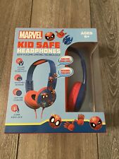 Marvel Spider-Man Kid Safe Headphones with Volume Limiting Technology Free Ship!