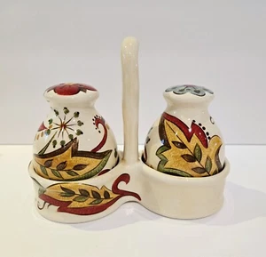Juego de coctelera de sal y pimienta de carínto con soporte para carrito muelle floral 1 importaciones - Imagen 1 de 6