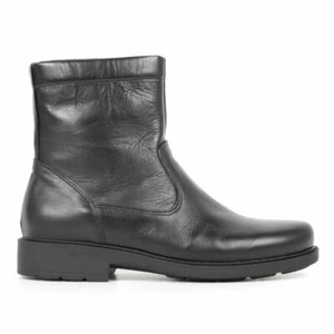 SCARPE STIVALI STIVALETTO UOMO AGORA 90199 PELLE NERO ORIGINALE AI 2021 - Picture 1 of 3