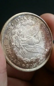 1900 Morgan Silver Dollar 90% US Coin Uncirculated Cool Rose Colored Toned - Picture 1 of 13