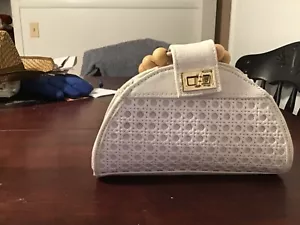 Rattan geflochtene Handtasche mit Perlengriff Grace Geier? - Bild 1 von 3