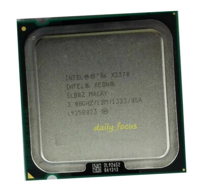 Intel Xeon x3370 3 GHz Socket 775 4 cores 4 threads SLB8Z CPU Processor 12 MB - Image 1 of 4