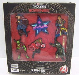 Doctor Strange Multiverse of Madness 6 Pin Set - Amazon Exclusive - Brand New - Picture 1 of 3