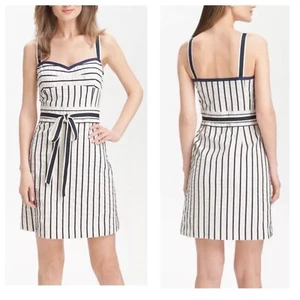 Tory Burch Kinsley Nautical Stripe Cruise A Line Sundress (no Belt) Size 12 - Picture 1 of 14