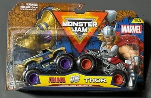 SPIN MASTER MONSTER JAM MARVEL THANOS VS THOR 2 PACK NEW FREE SHIPPING! - Picture 1 of 1