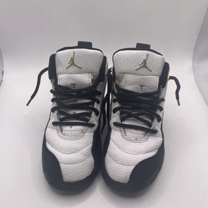 Nike Air Jordan 12 Retro Royalty Taxi Niños Talla 11C 151186-170 Negro Blanco - Imagen 1 de 8