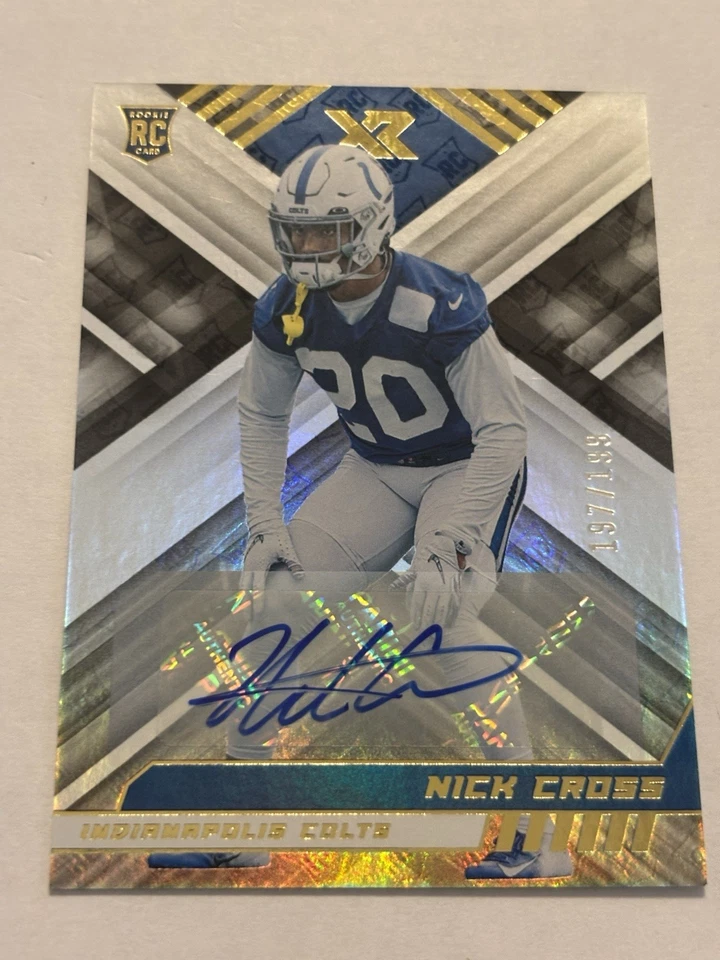 2022 Panini Xr  Nick Cross #200 Autograph 197/199 - COLTS - Image 1 of 4