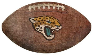 Jacksonville Jaguars 12in Football Shaped Sign - Picture 1 of 1