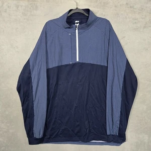 Footjoy Golf Hyperflex 1/2 Cremallera Pullover Cortavientos Hombres 2XL Azul Rendimiento Usado en Excelente Condición - Imagen 1 de 11